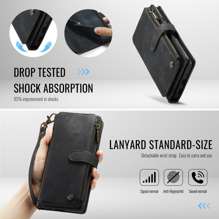 For Google Pixel 10 / 10 Pro / 9 CaseMe C30 Card Slots Zipper Wallet Leather Phone Case