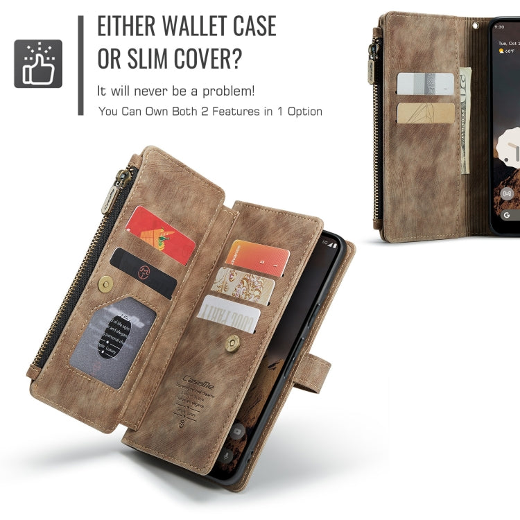 For Google Pixel 10 / 10 Pro / 9 CaseMe C30 Card Slots Zipper Wallet Leather Phone Case