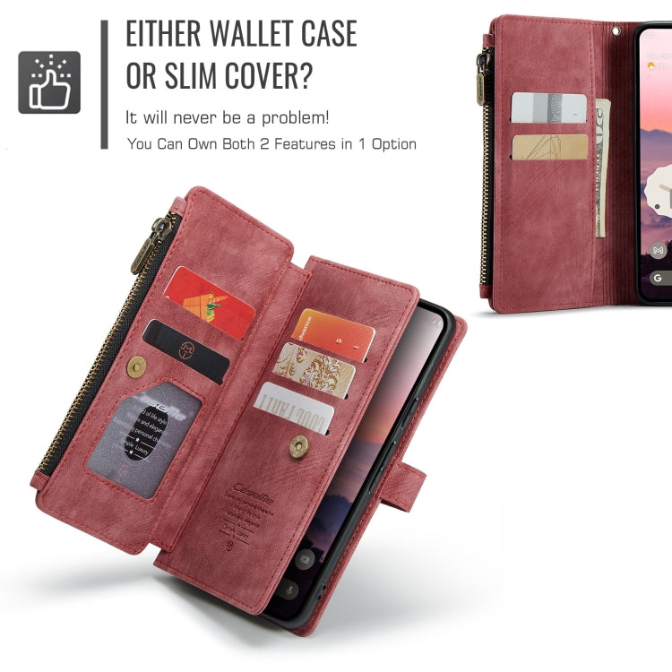 For Google Pixel 10 / 10 Pro / 9 CaseMe C30 Card Slots Zipper Wallet Leather Phone Case