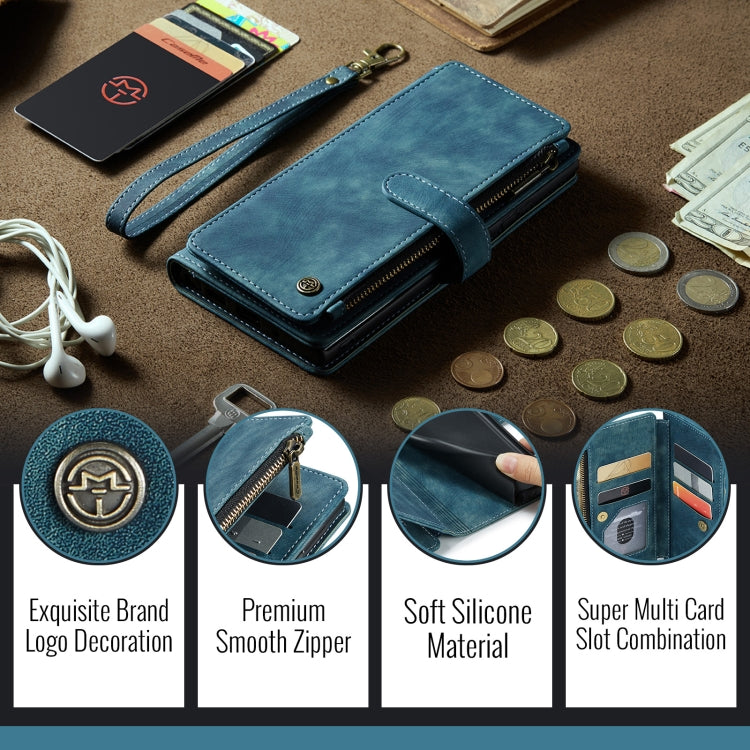 For Google Pixel 10 / 10 Pro / 9 CaseMe C30 Card Slots Zipper Wallet Leather Phone Case