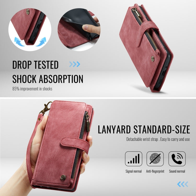 For Google Pixel 9 Pro XL / 10 Pro XL CaseMe C30 Card Slots Zipper Wallet Leather Phone Case