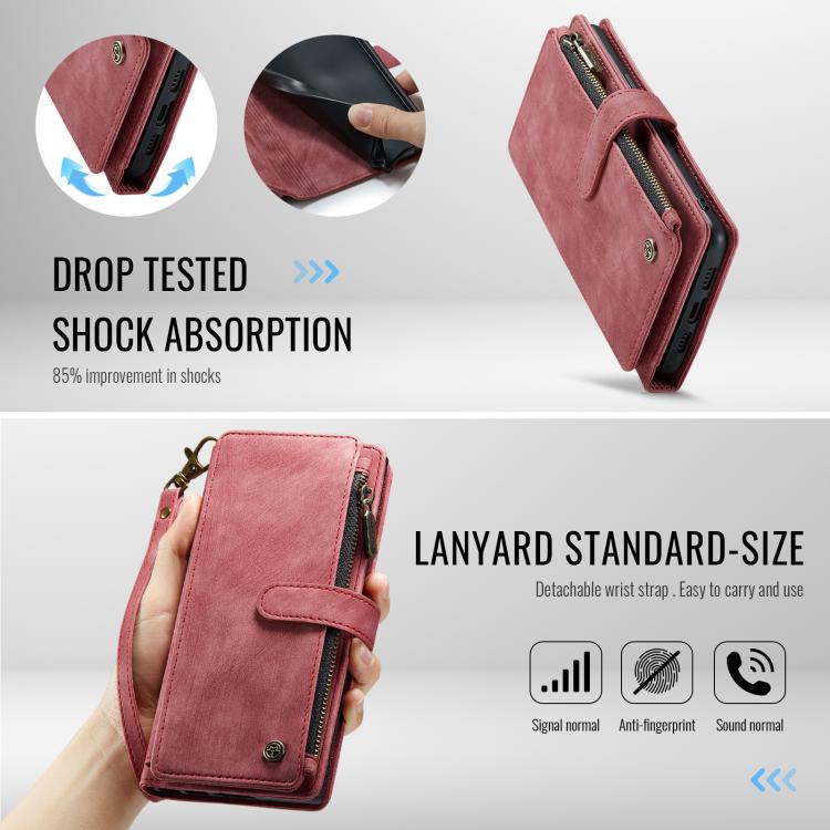 For Google Pixel 10a CaseMe C30 Card Slots Zipper Wallet Leather Phone Case