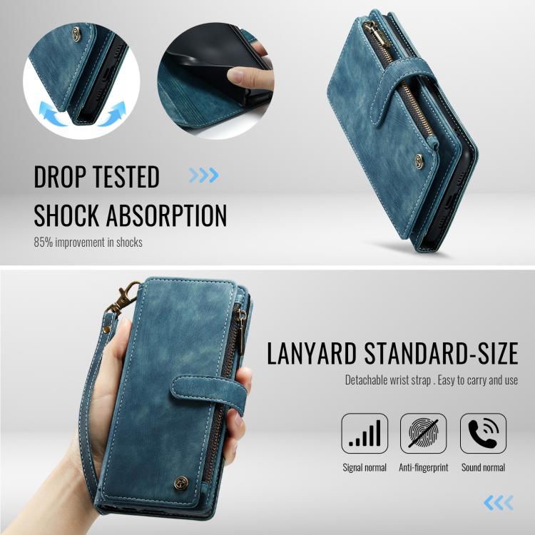 For Google Pixel 10a CaseMe C30 Card Slots Zipper Wallet Leather Phone Case