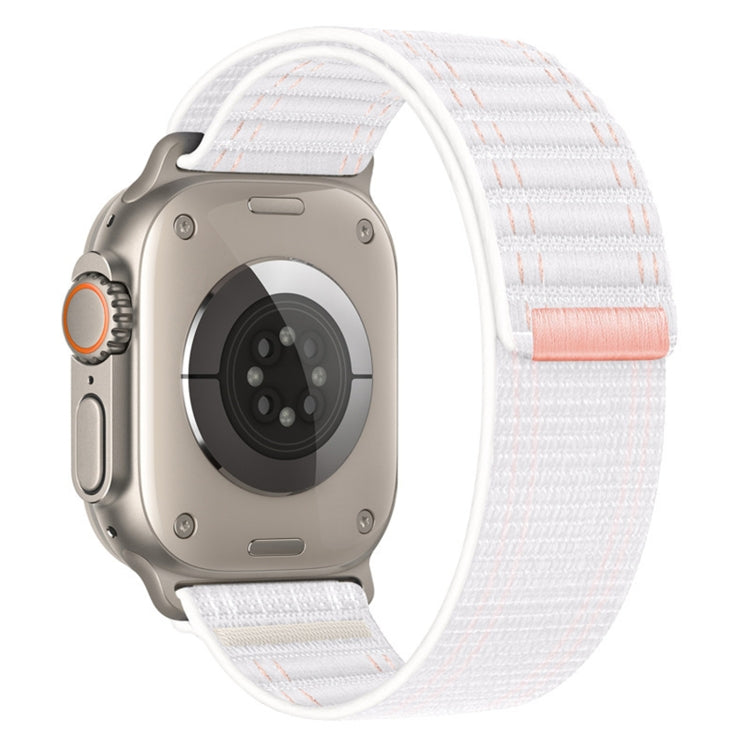 For Apple Watch SE 2023 44mm Sea Wave Nylon Hook and Loop Fastener Watch Band