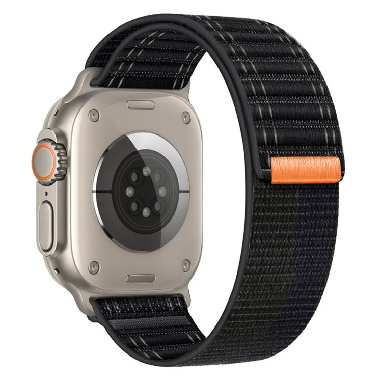 For Apple Watch Series 6 44mm Sea Wave Nylon Hook and Loop Fastener Watch Band
