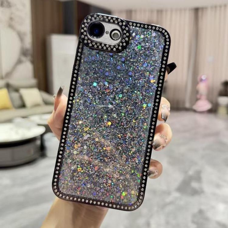 For iPhone 17e / 16e Diamond Glitter Sequins TPU Phone Case