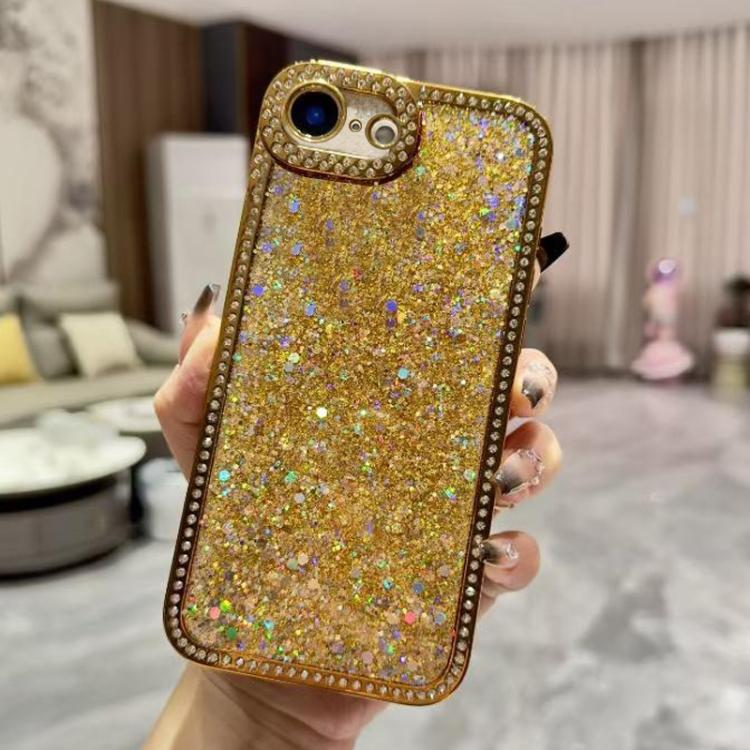For iPhone 17e / 16e Diamond Glitter Sequins TPU Phone Case