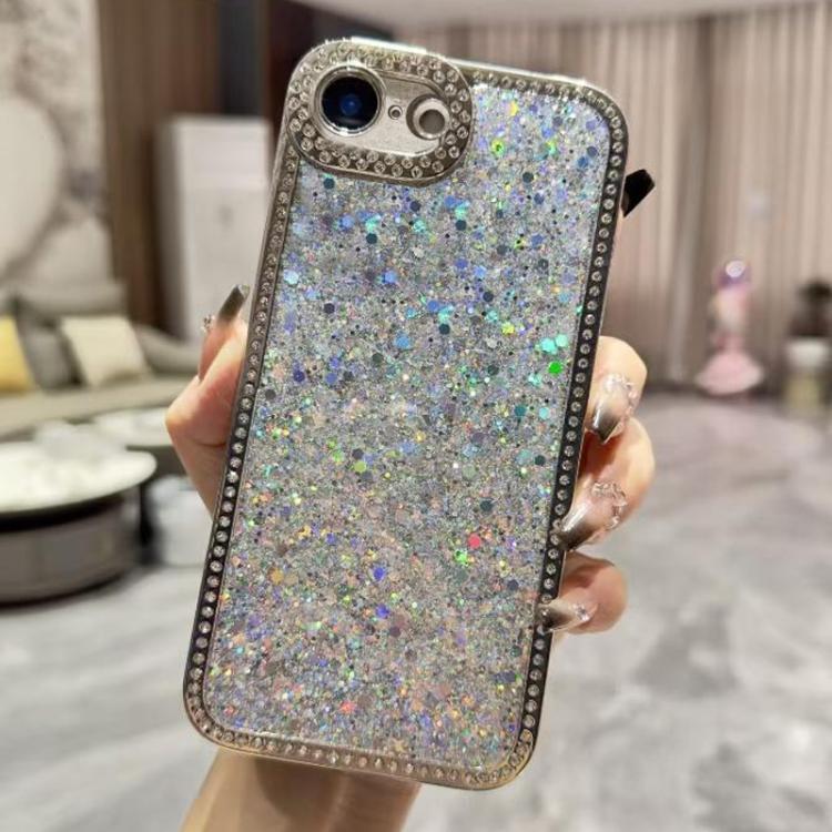 For iPhone 17e / 16e Diamond Glitter Sequins TPU Phone Case