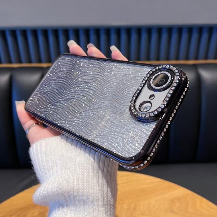 For iPhone 17e / 16e Diamond Water Ripple Gradient Glitter TPU Phone Case