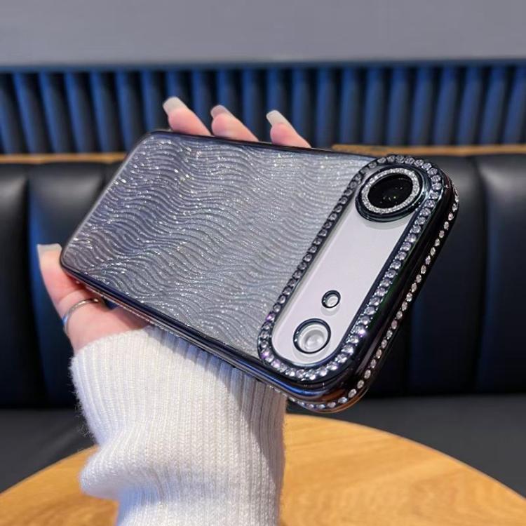 For iPhone Air Diamond Water Ripple Gradient Glitter TPU Phone Case