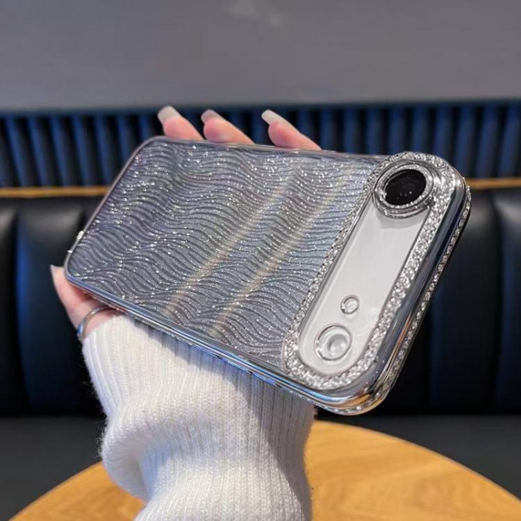 For iPhone Air Diamond Water Ripple Gradient Glitter TPU Phone Case