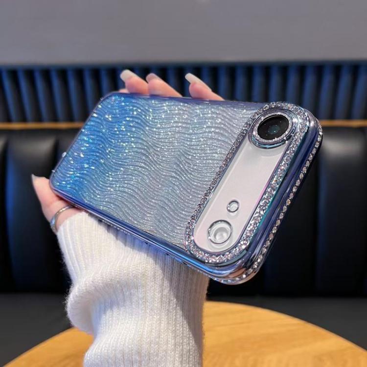 For iPhone Air Diamond Water Ripple Gradient Glitter TPU Phone Case