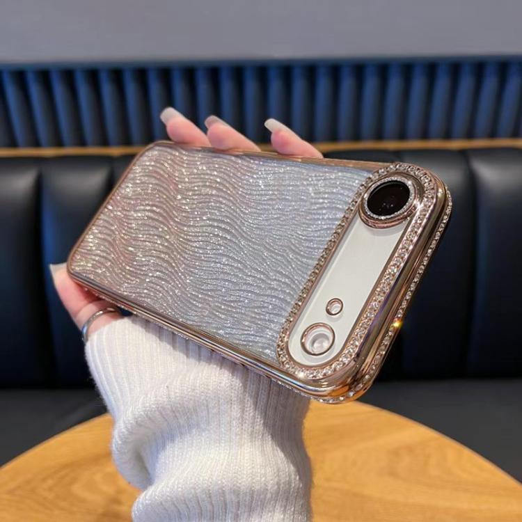 For iPhone Air Diamond Water Ripple Gradient Glitter TPU Phone Case