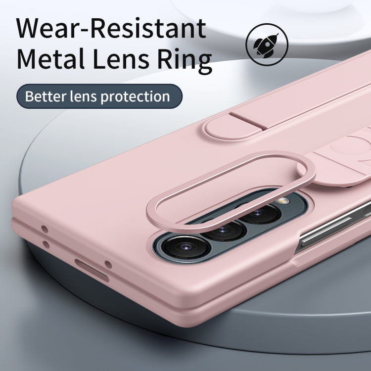 For Samsung Galaxy Z Fold4 Star Pattern Wristband Holder Phone Case