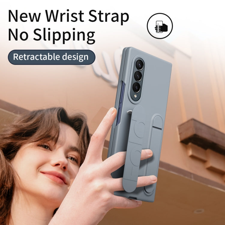 For Samsung Galaxy Z Fold4 Star Pattern Wristband Holder Phone Case