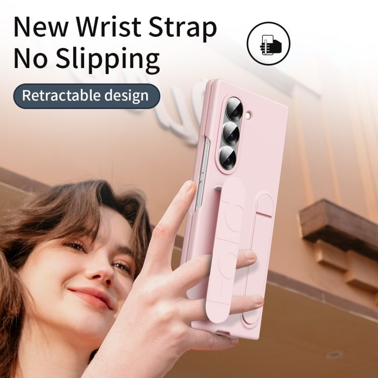 For Samsung Galaxy Z Fold5 5G Star Pattern Wristband Holder Phone Case