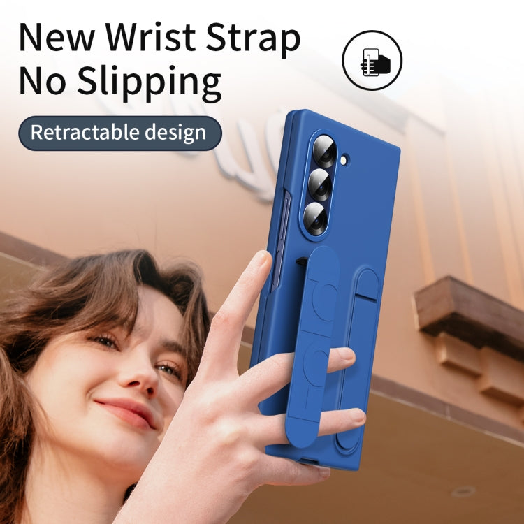 For Samsung Galaxy Z Fold5 5G Star Pattern Wristband Holder Phone Case