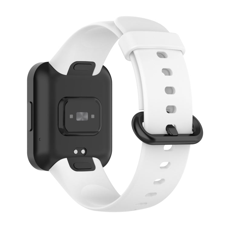 For Xiaomi Poco Watch Solid Color Black Steel Buckle Silicone Watch Band