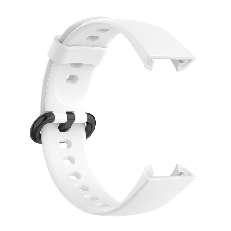 For Xiaomi Mi Watch Lite 2 Solid Color Black Steel Buckle Silicone Watch Band
