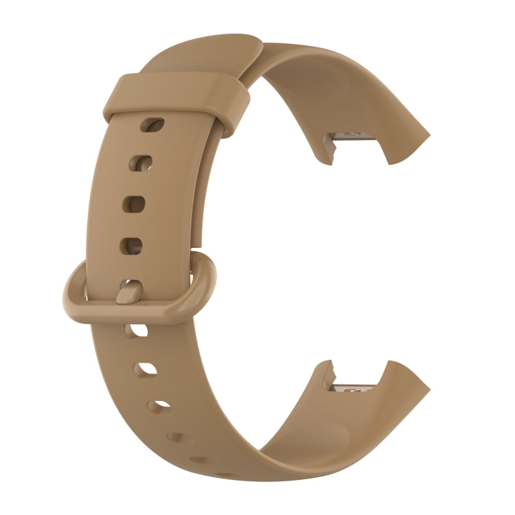 For Xiaomi Mi Watch Lite 2 Solid Color Black Steel Buckle Silicone Watch Band