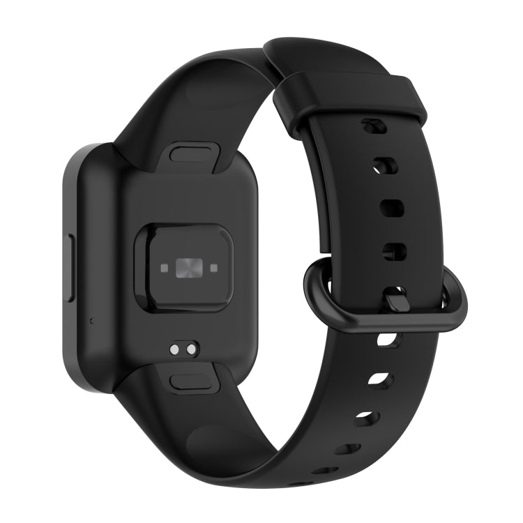 For Redmi Horloge 2 Solid Color Black Steel Buckle Silicone Watch Band