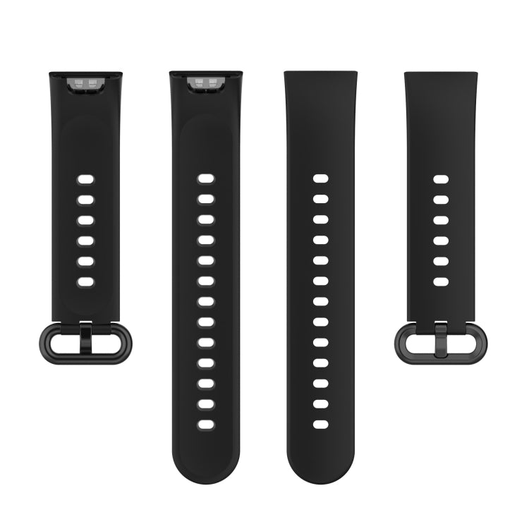 For Redmi Horloge 2 Solid Color Black Steel Buckle Silicone Watch Band