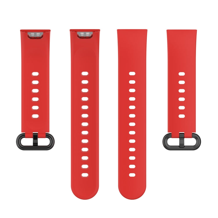 For Redmi Horloge 2 Solid Color Black Steel Buckle Silicone Watch Band
