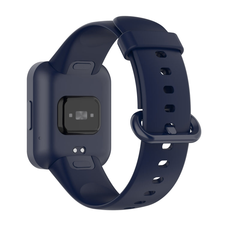 For Redmi Horloge 2 Solid Color Black Steel Buckle Silicone Watch Band