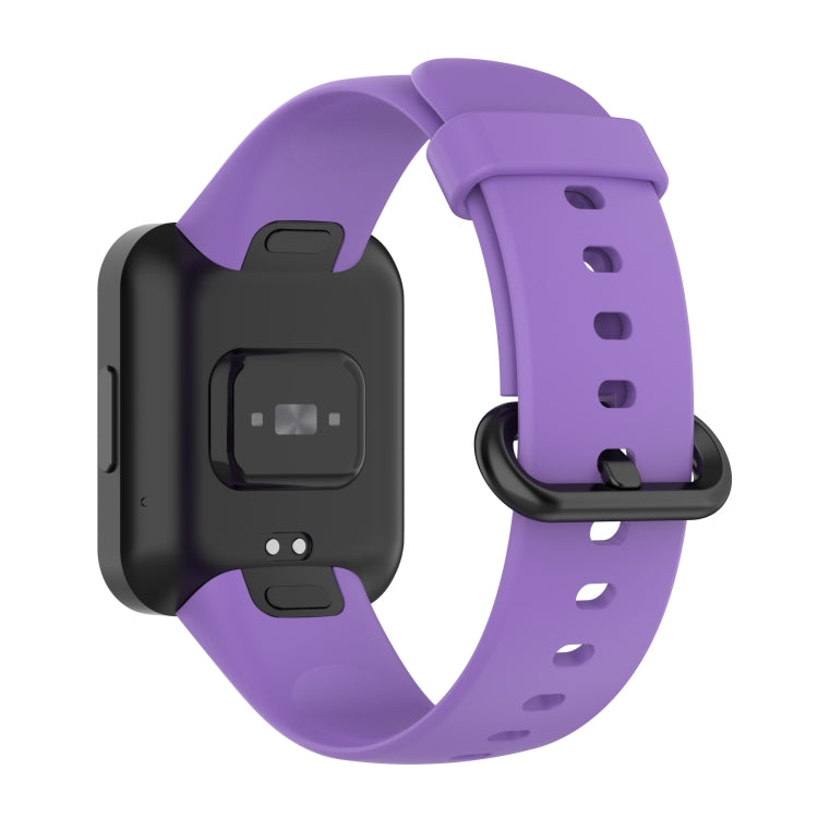 For Redmi Horloge 2 Solid Color Black Steel Buckle Silicone Watch Band
