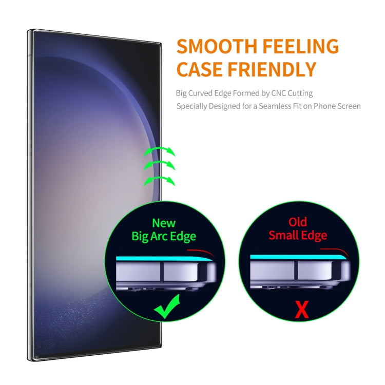 For Samsung Galaxy S24 Ultra 5G ENKAY Hat-Prince Honeycomb MagSafe Shockproof Phone Case with 0.18mm Film