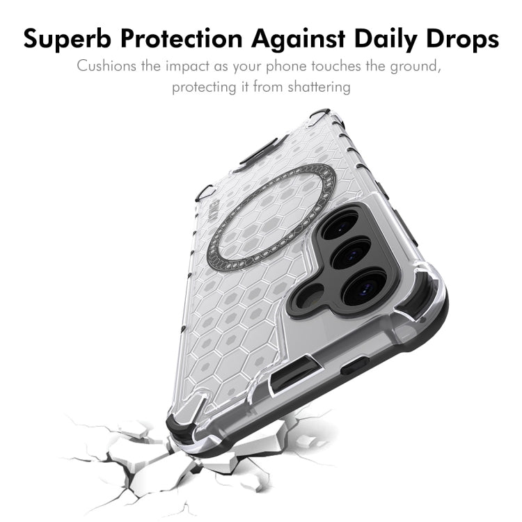 For Samsung Galaxy S24+ 5G ENKAY Hat-Prince Honeycomb MagSafe Shockproof Phone Case with 0.18mm Film