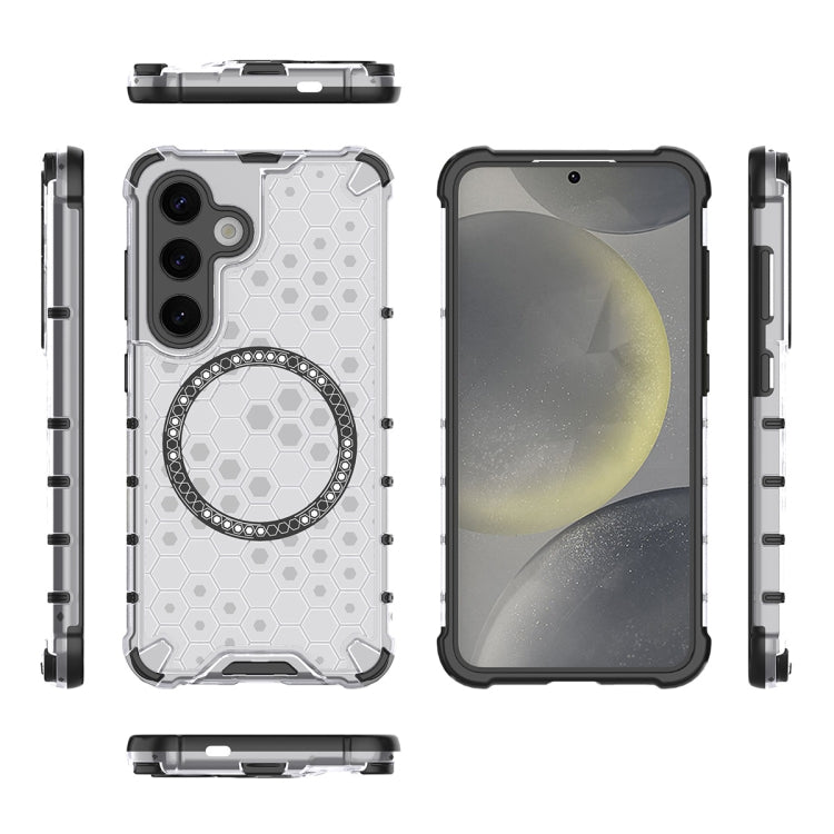 For Samsung Galaxy S24 5G ENKAY Hat-Prince Honeycomb MagSafe Shockproof Phone Case with 0.18mm Film