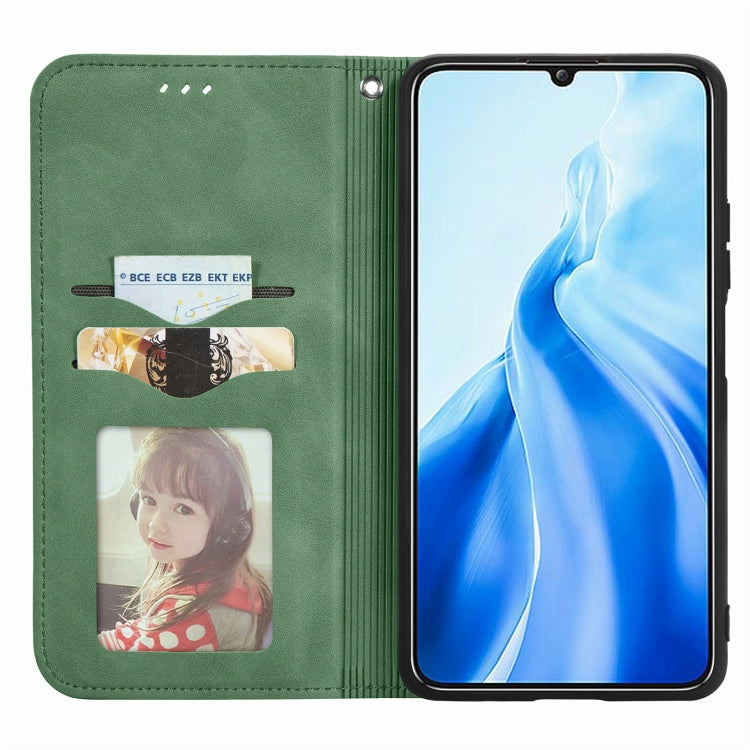 For Oukitel C51 Retro Skin Feel Magnetic Flip Leather Phone Case