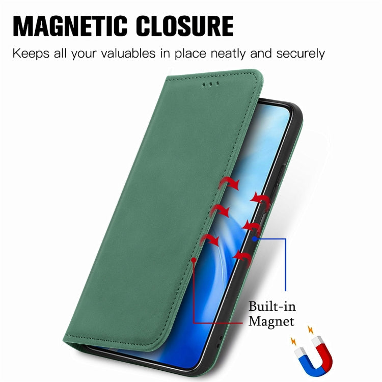 For Oukitel C51 Retro Skin Feel Magnetic Flip Leather Phone Case