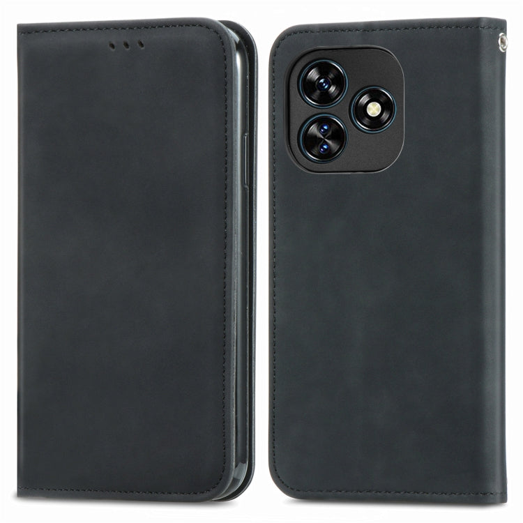 For Oukitel C51 Retro Skin Feel Magnetic Flip Leather Phone Case