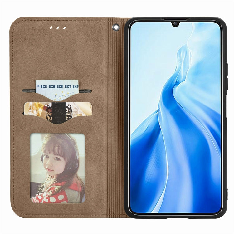For Oukitel C51 Retro Skin Feel Magnetic Flip Leather Phone Case