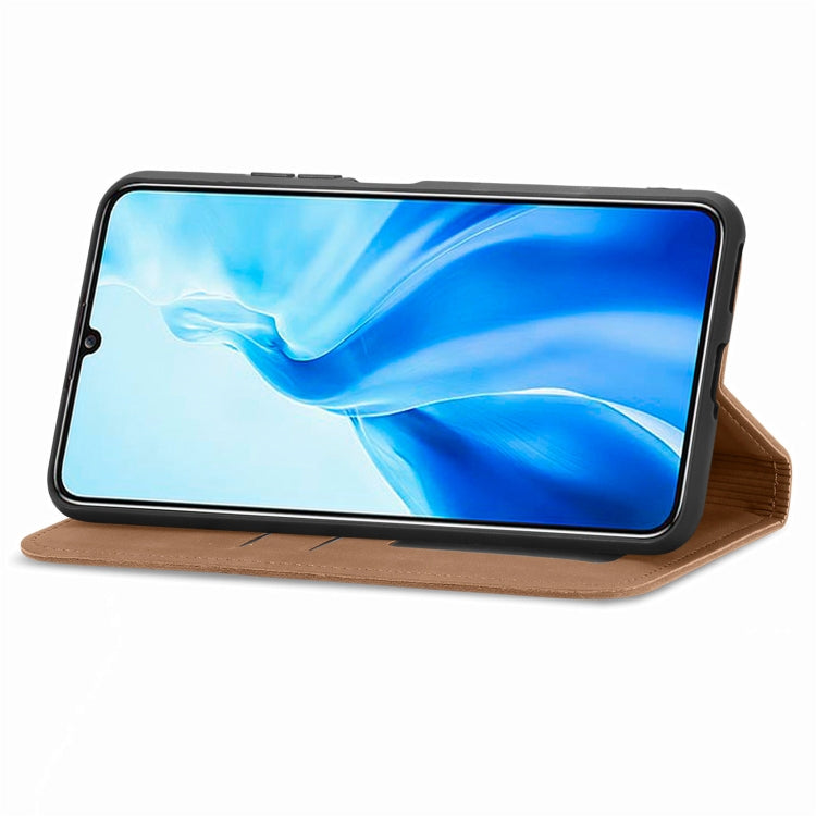For Oukitel C51 Retro Skin Feel Magnetic Flip Leather Phone Case