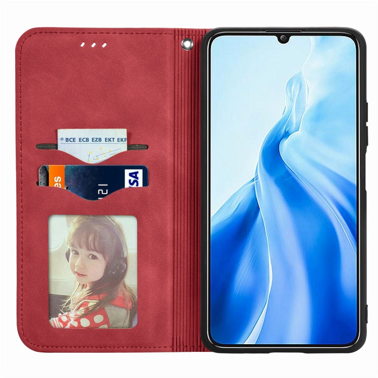 For Oukitel C51 Retro Skin Feel Magnetic Flip Leather Phone Case