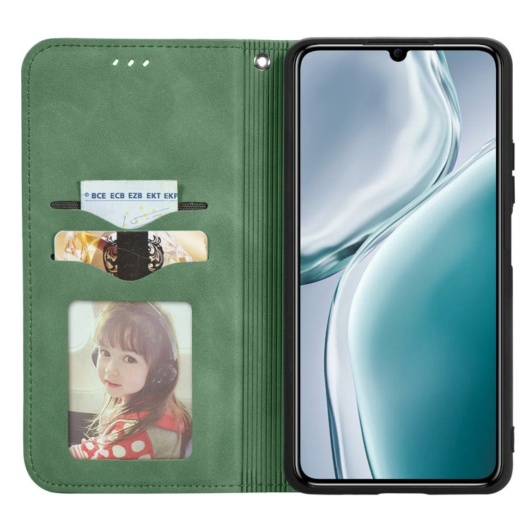 For Oukitel C50 Retro Skin Feel Magnetic Flip Leather Phone Case