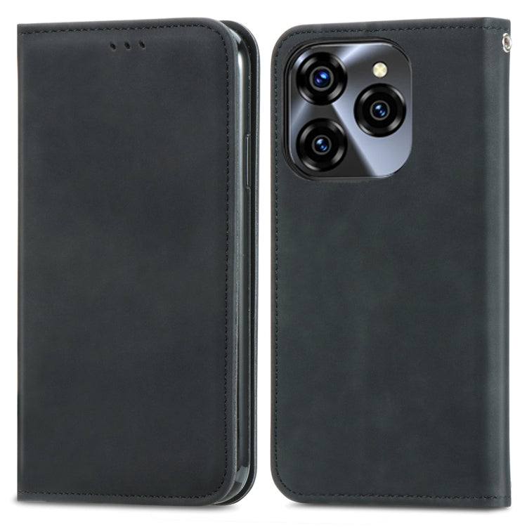 For Oukitel C50 Retro Skin Feel Magnetic Flip Leather Phone Case