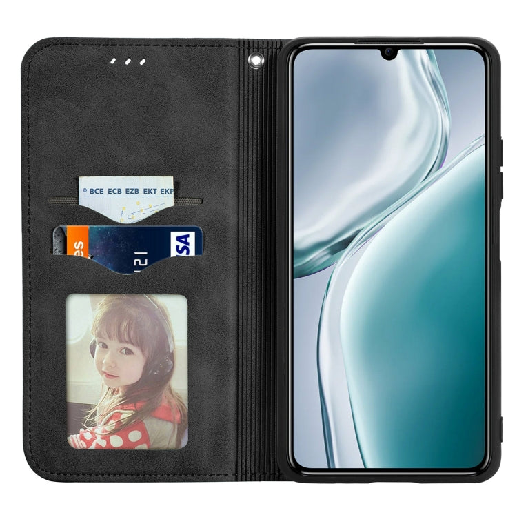For Oukitel C50 Retro Skin Feel Magnetic Flip Leather Phone Case