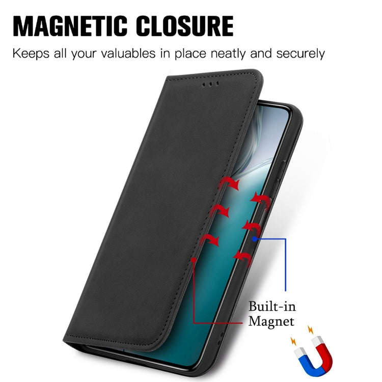 For Oukitel C50 Retro Skin Feel Magnetic Flip Leather Phone Case