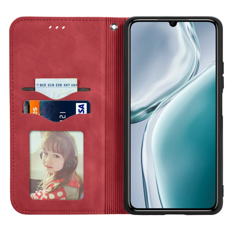 For Oukitel C50 Retro Skin Feel Magnetic Flip Leather Phone Case