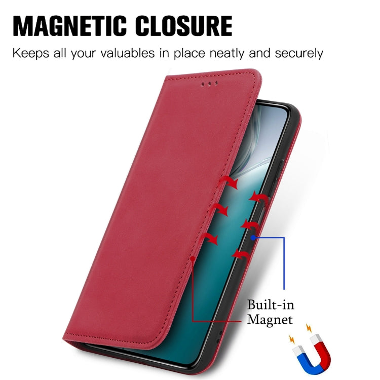 For Oukitel C50 Retro Skin Feel Magnetic Flip Leather Phone Case