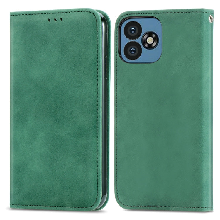 For Oukitel C53 Retro Skin Feel Magnetic Flip Leather Phone Case