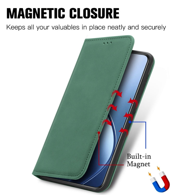 For Oukitel C53 Retro Skin Feel Magnetic Flip Leather Phone Case