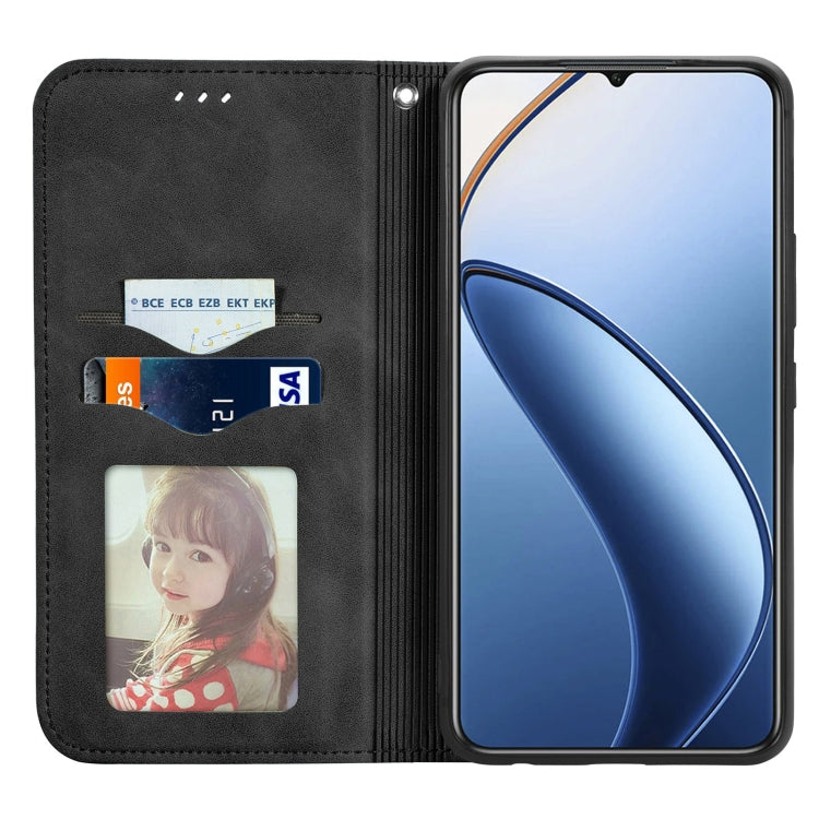 For Oukitel C53 Retro Skin Feel Magnetic Flip Leather Phone Case