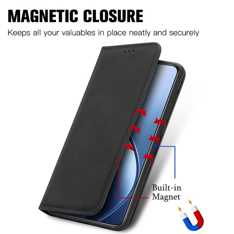 For Oukitel C53 Retro Skin Feel Magnetic Flip Leather Phone Case