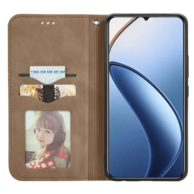 For Oukitel C53 Retro Skin Feel Magnetic Flip Leather Phone Case