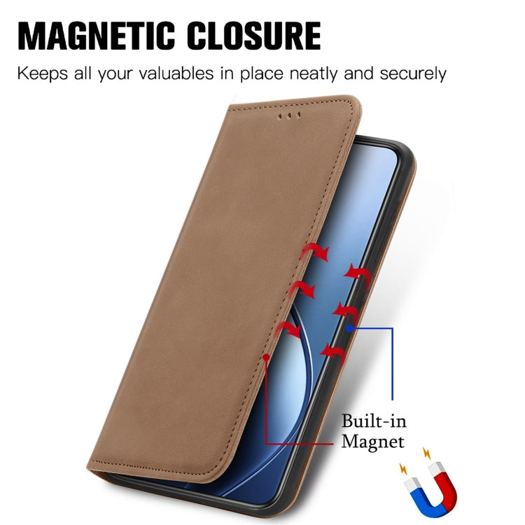 For Oukitel C53 Retro Skin Feel Magnetic Flip Leather Phone Case